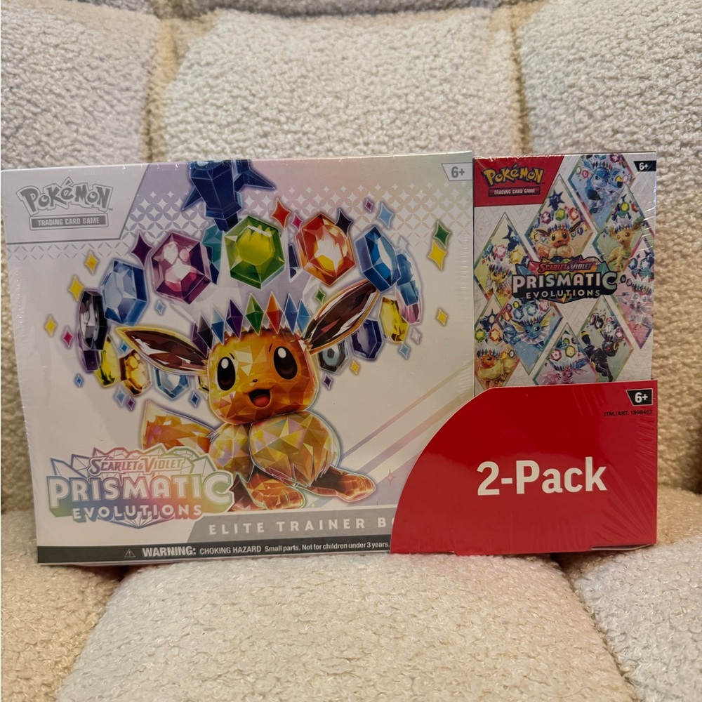 Pokémon Scarlet & Violet Prismatic Evolutions Elite Trainer Box Costco Bundle